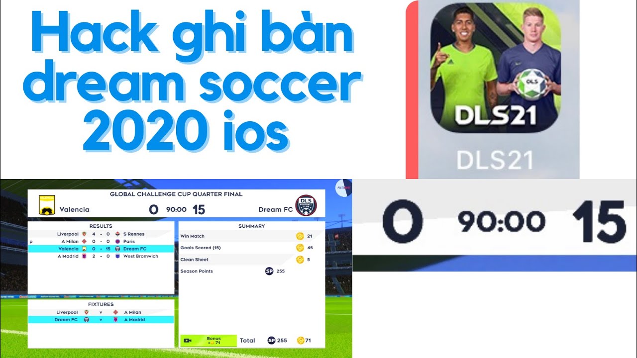 Hack Full vàng Dream League Soccer 2021 cho Ios/Android